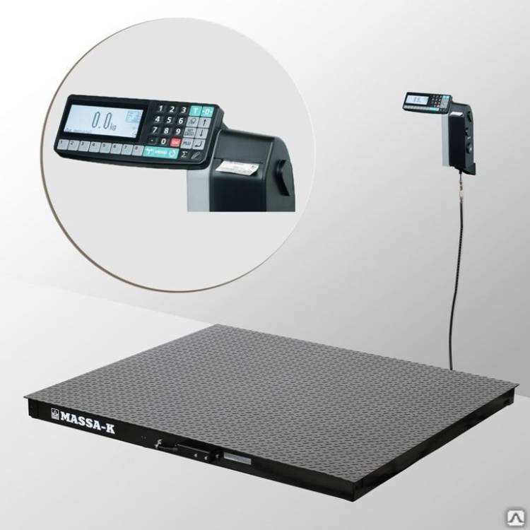 Весы платформенные 4D-PM-12/12-3000-RL с печатью этикеток